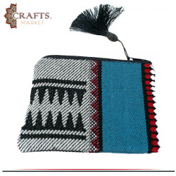 Handmade Blue Color Fabric Women's Wallet
