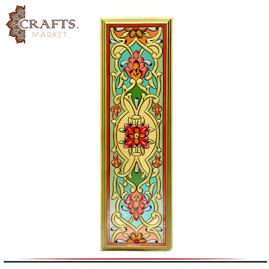 Hand-Painted Wooden Wall Art Decorated with Floral Motif Hand-Painted Wooden Wall Art Decorated with Floral Motif