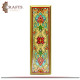 Hand-Painted Wooden Wall Art Decorated with Floral Motif Hand-Painted Wooden Wall Art Decorated with Floral Motif