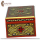 Hand-carved Wooden Mini Box with a Floral Motif Hand-carved Wooden Mini Box with a Floral Motif