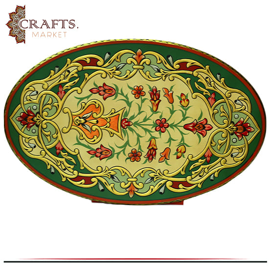 Wooden Hand Painted Oval Shape Wall Art Wooden Hand Painted Oval Shape Wall Art