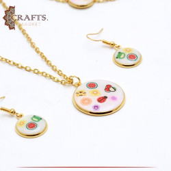 Handmade Gold Tone Women Accessories Set, 3PCS