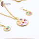 Handmade Gold Tone Women Accessories Set, 3PCS Handmade Gold Tone Women Accessories Set, 3PCS