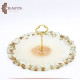 Handmade Duo-Color Resin Cake Stand Handmade Duo-Color Resin Cake Stand