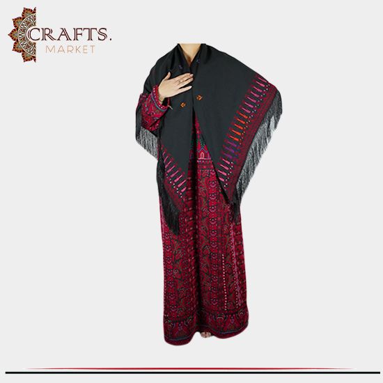 Handmade Embroidery Black Women Shawl Handmade Embroidery Black Women Shawl