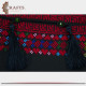 Handmade Black Embroidered Tissue Cover Decorated with peasant embroidery Handmade Black Embroidered Tissue Cover Decorated with peasant embroidery