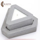 Handmade Grey Concrete Triangle Candle Holder Set, 2PCS Handmade Grey Concrete Triangle Candle Holder Set, 2PCS