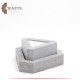 Handmade Grey Concrete Triangle Candle Holder Set, 2PCS Handmade Grey Concrete Triangle Candle Holder Set, 2PCS
