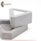 Handmade Grey Concrete Triangle Candle Holder Set, 2PCS Handmade Grey Concrete Triangle Candle Holder Set, 2PCS