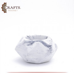 Handmade Duo-Color Concrete Candle Pentagonal Pot