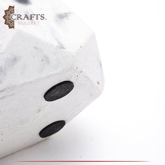 Handmade Duo-Color Concrete Candle Hexagon Pot Handmade Duo-Color Concrete Candle Hexagon Pot