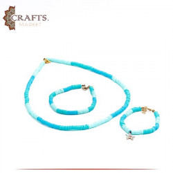 Handmade Turquoise Women Accessories Set, 3PCS