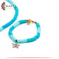 Handmade Turquoise Women Accessories Set, 3PCS