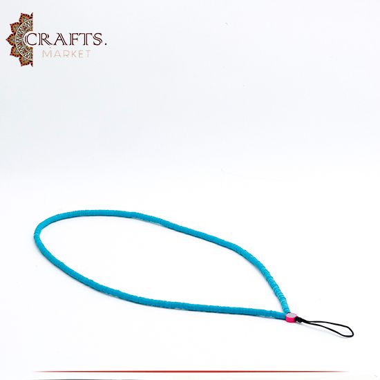 Handmade Turquoise Rubber Mobile Strap Chain
