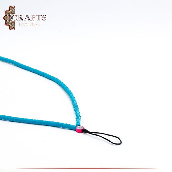Handmade Turquoise Rubber Mobile Strap Chain
