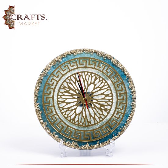Handmade Multi-Color Resin Round Wall Clock Handmade Multi-Color Resin Round Wall Clock