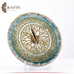 Handmade Multi-Color Resin Round Wall Clock 