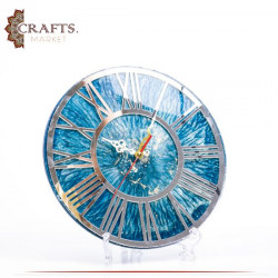 Handmade Multi Color Resin Round Wall Clock 