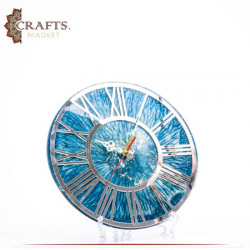 Handmade Multi Color Resin Round Wall Clock 