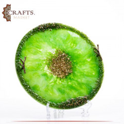Handmade Green Resin Tray