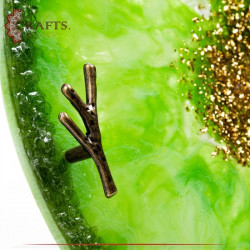 Handmade Green Resin Tray