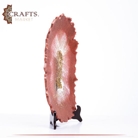 Handmade Brick Color Resin Serving Dish Handmade Brick Color Resin Serving Dish