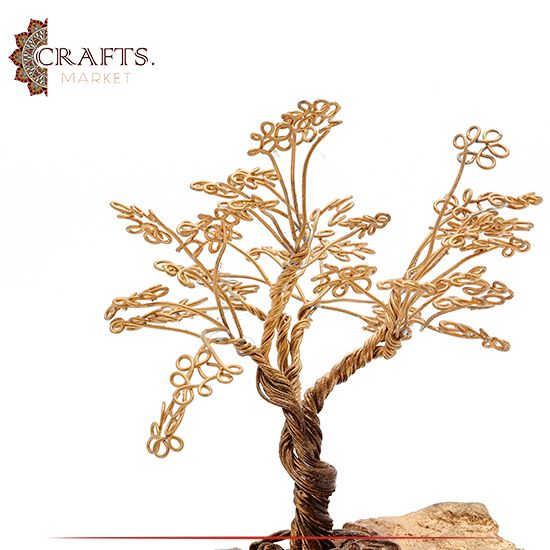 Handmade Gold Tone Base Metal Tree Design Table Decor Handmade Gold Tone Base Metal Tree Design Table Decor