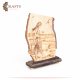 Pyrography Art Lady At The Beach Design