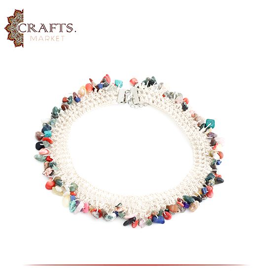 Hand-knitted Multi-Color Necklace Hand-knitted Multi-Color Necklace