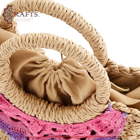 Handmade Beige straw Women Shoulder Bag Handmade Beige straw Women Shoulder Bag