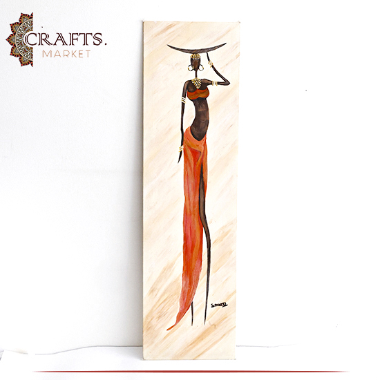 Handmade Drawing African Women Design Wall Art Handmade Drawing African Women Design Wall Art