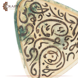 Handcrafted Multi color Clay Plate Set 2 PCS