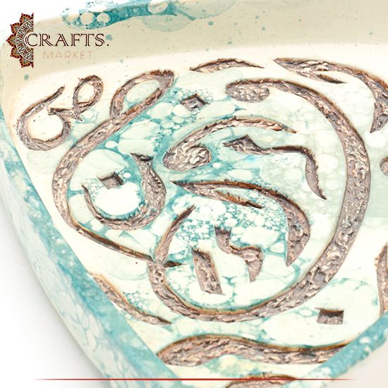 Handcrafted Multi color Clay Plate Set 2 PCS Handcrafted Multi color Clay Plate Set 2 PCS