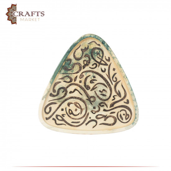 Handcrafted Multi color Clay Plate Set 2 PCS Handcrafted Multi color Clay Plate Set 2 PCS