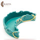 Handcrafted Duo-Color Clay Serving Plate with Crescent Design Handcrafted Duo-Color Clay Serving Plate with Crescent Design