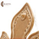 Handcrafted Brown Clay Plate with Tree leave Design Handcrafted Brown Clay Plate with Tree leave Design
