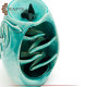 Handcrafted Turquoise Clay Incense Burner Waterfall Backflow Handcrafted Turquoise Clay Incense Burner Waterfall Backflow