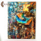Hand Drawing Acrylic Painting Gift From the Sky Design Wall Art Hand Drawing Acrylic Painting Gift From the Sky Design Wall Art