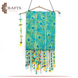 Handmade Multi-Color Wooden Wall Art in Evil Eye design