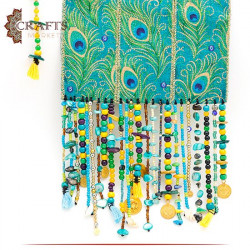 Handmade Multi-Color Wooden Wall Art in Evil Eye design