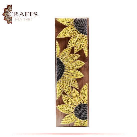 String Art Handmade Duo Color Common Sunflower Design String Art Handmade Duo Color Common Sunflower Design