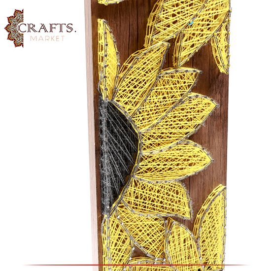 String Art Handmade Duo Color Common Sunflower Design String Art Handmade Duo Color Common Sunflower Design