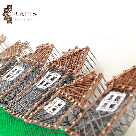 String Art Handmade  Houses  Design 