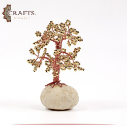 Handmade Golden Dwarf Tree Table Décor 