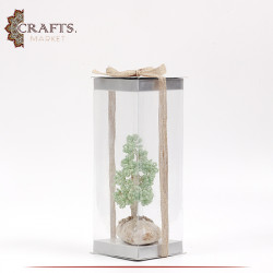 Handmade Light Green Dwarf  Tree Table Décor 