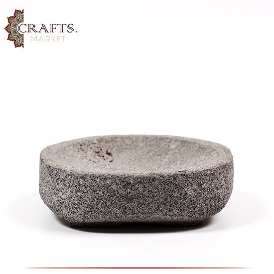 Handmade Grey Basalt Large Round Bowl Handmade Grey Basalt Large Round Bowl