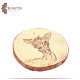 Wooden Pyrography Art Deer Design Wooden Pyrography Art Deer Design
