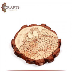 Wooden Pyrography Art  Umm El Jimal  Design