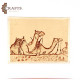 Wooden Pyrography Art  Camels  Design Wall Hanging