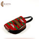 Handmade Red Fabric Clutch Bag in Heritage Design 